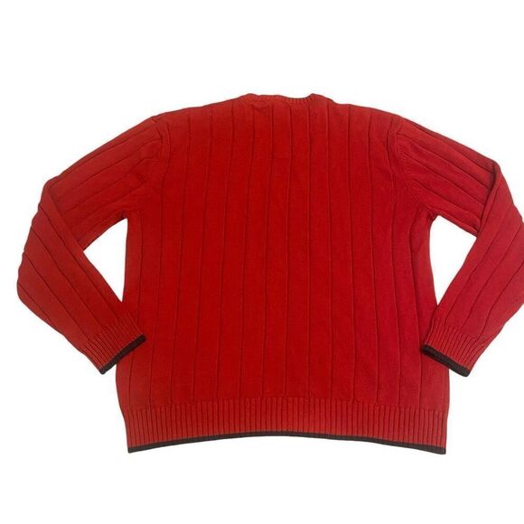 Nautica Red V-Neck Men's Pullover Sweater Size XXL - Picture 6 of 12